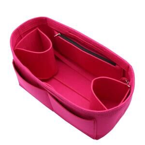 5366 Felt Handbag Insert Organizer Bag In Bag with Two Removeable Holder